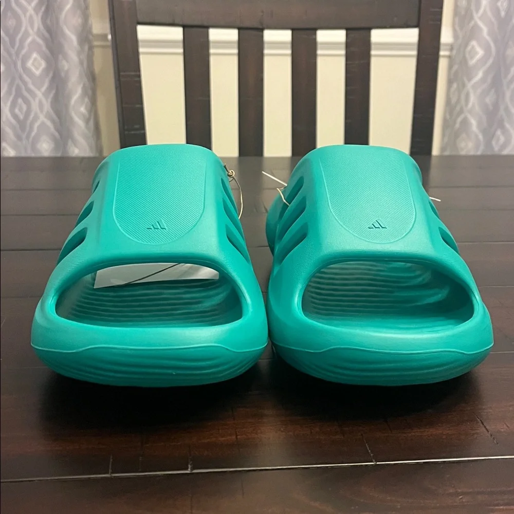 Adidas Adifom IIInfinity Slides Sandals Shoes Teal JQ2637 Mens Size 9 Women’s 10
